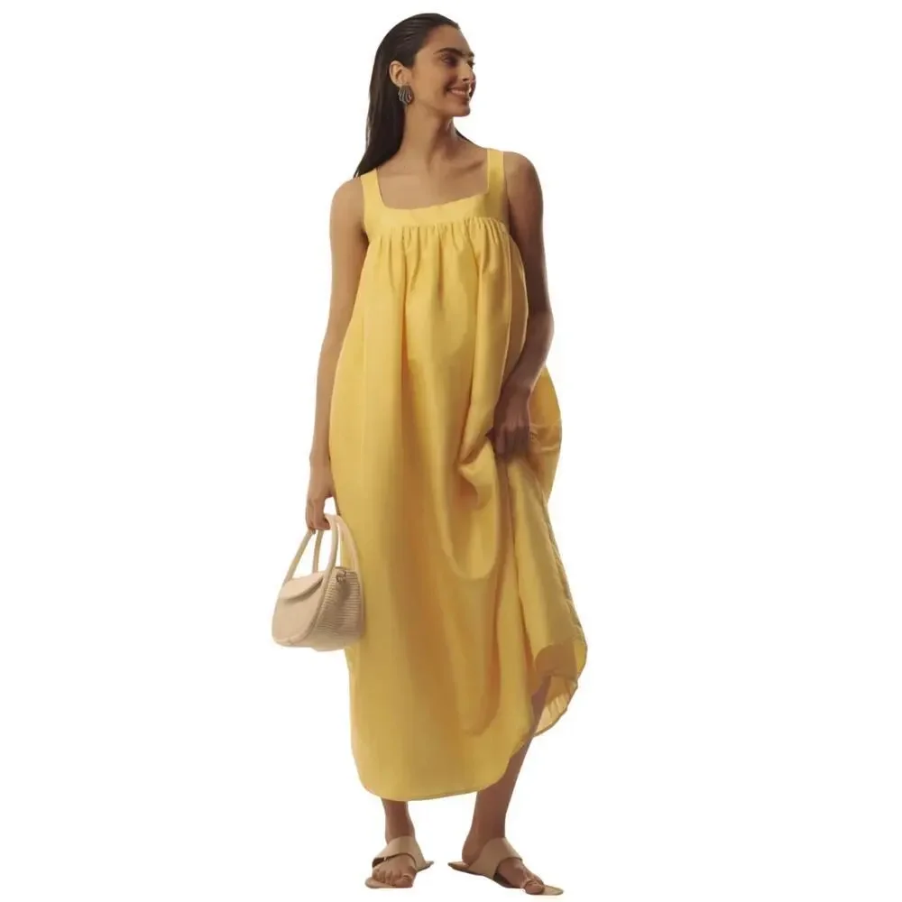 NWT Anthropologie Pinnacle By Shruti Sancheti Square Neck Maxi Dress Size XS